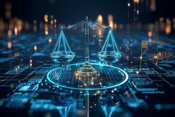 Visual representation of a digital platform that uses ai to streamline legal research and case management