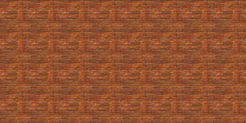 Fototapeta premium burnt orange brick texture: close-up of deep burnt-orange bricks with subtle aging marks and warm undertones, giving a rich, rustic appearance perfect for cozy and southwestern-inspired designs
