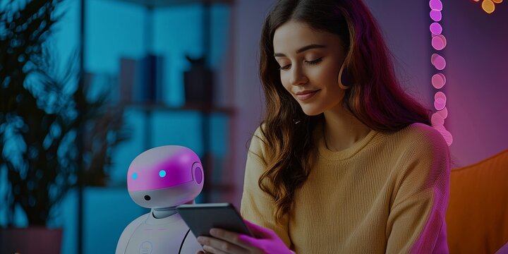 Ai-driven customer service chatbot assisting users with banking inquiries and transactions on a financial website