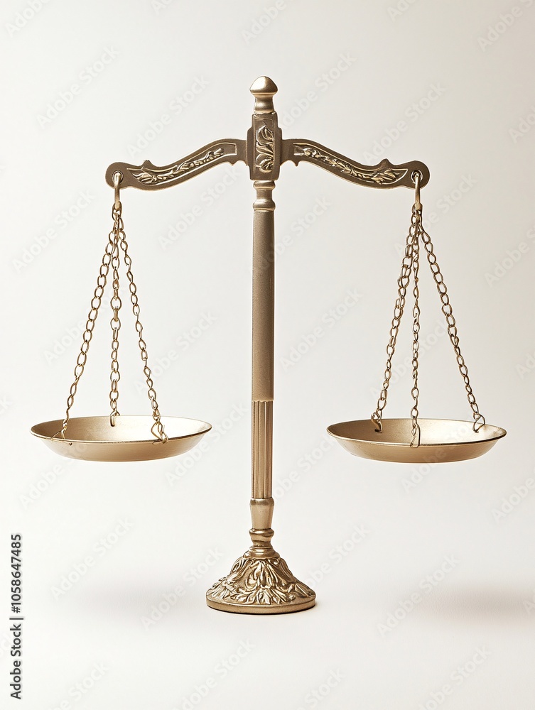 Poster balanced scales featuring price and value symbols on each side, against a soft, minimal background, 