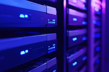 Close-up of a cloud-based storage solution demonstrating ai capabilities for data categorization and retrieval