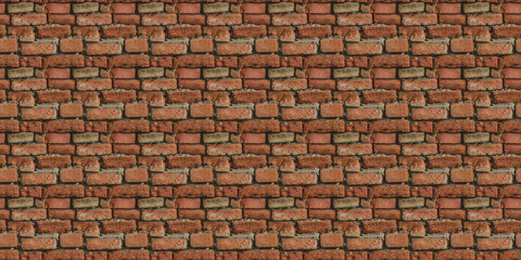 old clay brick texture: close-up of weathered clay bricks in earthy red and brown tones with prominent texture and aged, worn surfaces, perfect for vintage-themed designs