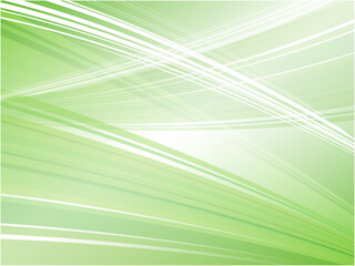 綺麗な発色の抽象的なウェーブ背景_ライトグリーン