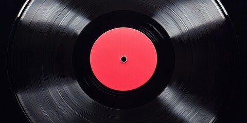 High-resolution image of vinyl record label taken with DSLR camera.