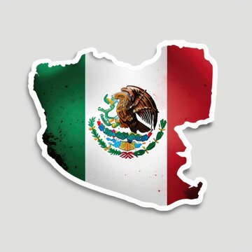 recommend clip art: Mexican flag in outline of Mexico.