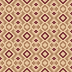 Vector geometric ornament in ethnic style. Abstract seamless pattern with EPS 10.Simple modern background texture. Repeat geo design