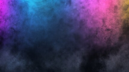 Obraz premium Colorful abstract art on black background, vibrant modern design for contemporary decor