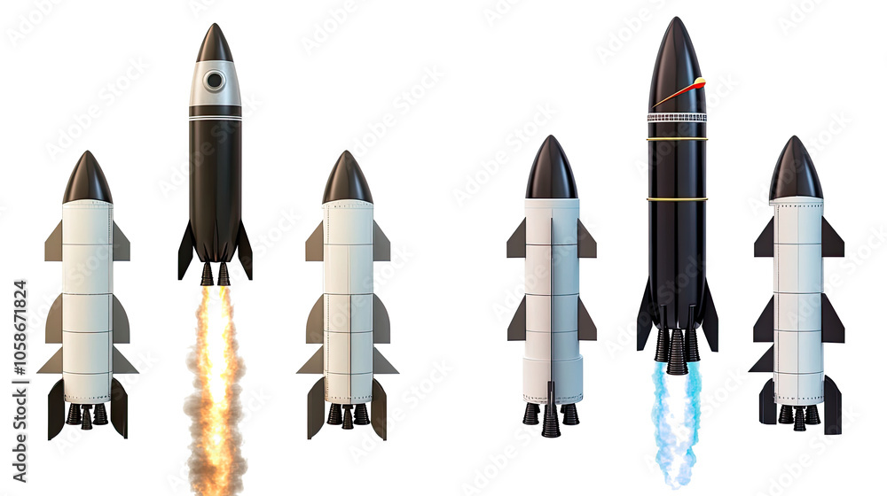 Poster rocket launches representing business growth and startup concepts generative ai