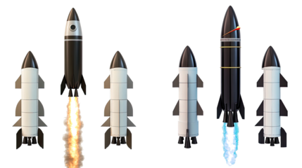 Rocket Launches Representing Business Growth and Startup Concepts Generative AI