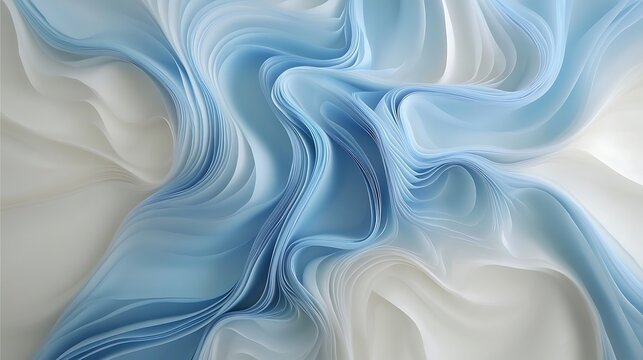 Closeup view of elegant cloth with a dynamic wavelike design, adding a touch of sophistication and artistic flair to any creative project.