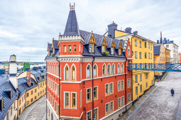 Fototapeta premium Streets of Sodermalm, Stockholm, Sweden