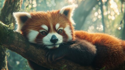 Obraz premium Red panda