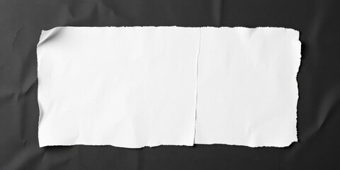 Crumpled paper forming frame on black background for text or design, paper, background, blank