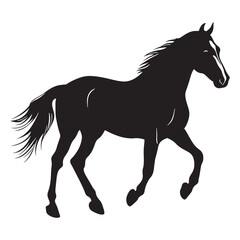 Obraz premium Running Horse on a white background