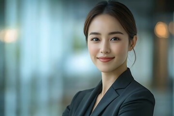 Confident Businesswoman in Black Blazer - Headshot Portrait3