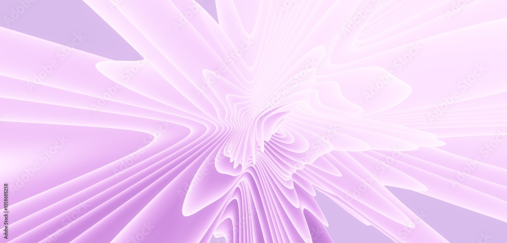 Poster abstract pink background curved pattern in design 3d render
