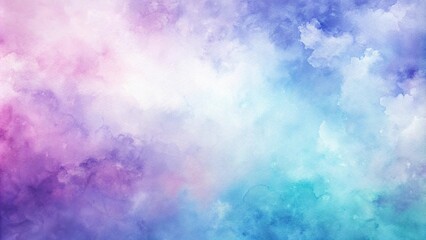soft gradient watercolor background in shades of purple, white, and blue, shot from high angle