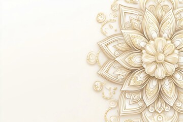 Free indian flower pattern rangoli background