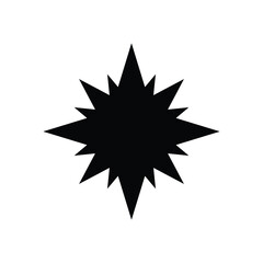 star icon black and white design 25