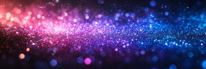 Obraz premium Sparkling Glitter Texture Background: Shimmering Lights and Bokeh