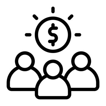 Affiliate Marketing Line Icon