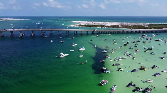 Crab island in Destin Florida USA