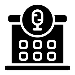 Broadcast Solid Icon