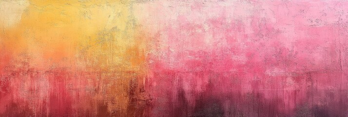 Abstract Wall Texture Background - Pink, Yellow, Red Gradient