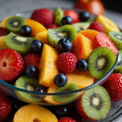 Obraz premium fruit salad in a bowl