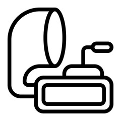 Obraz premium Gramophone Line Icon