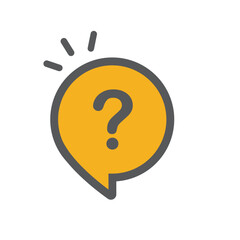 Question mark sign icon, vector illustration.