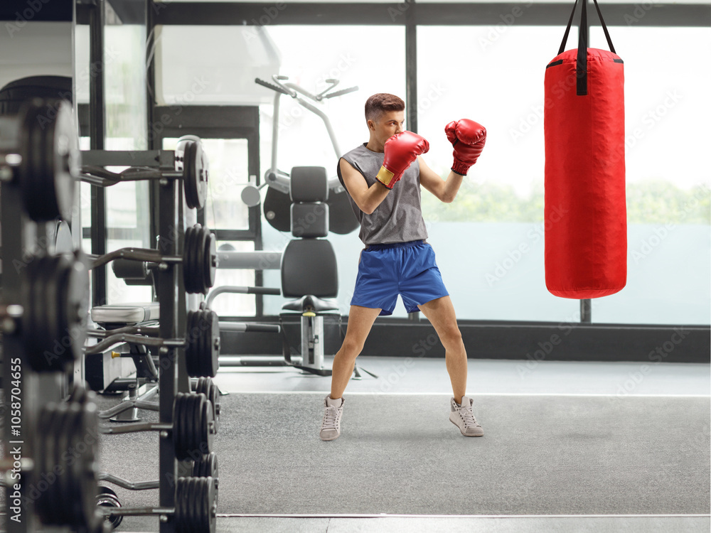 Sticker Guy training box in a gym