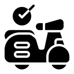 Motorbike Solid Icon