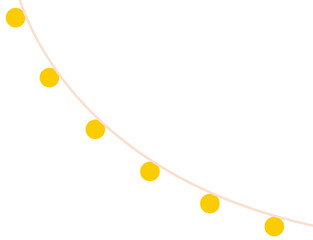 Fototapeta premium yellow lights of xmas