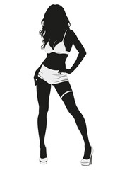 A stylish silhouette that conveys the essence of fashion, beauty, and elegance in exquisite lingerie design