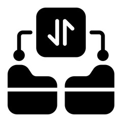 Obraz premium Transference Solid Icon