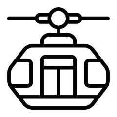 Travel Line Icon