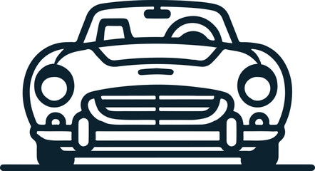 illustration of a Car Silhouette 