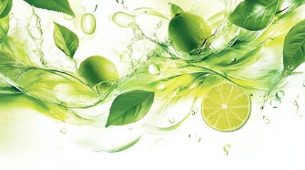 A green leafy plant with a lime on it