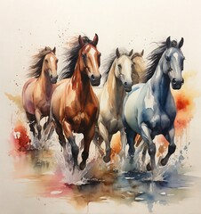 Horse art background