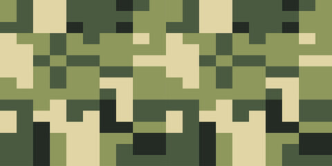 Desert Seamless Camo Graphic Print. Camouflage Seamless Pattern. Military Camouflage Pants