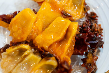 sashimi of sea pineapple