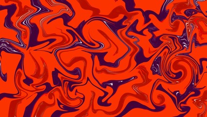 Abstract swirling pattern, orange, purple, white lines