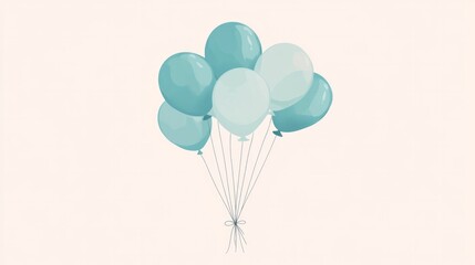 Obraz premium A bunch of balloons are floating in the air