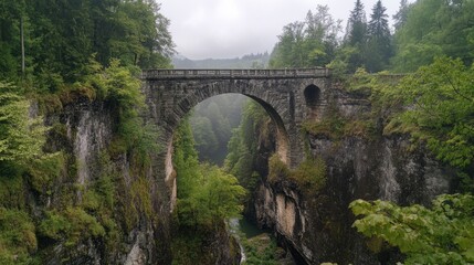 Arch Bridge (Rakotzbrucke or Devils Bridge) in Kromlau, Germany