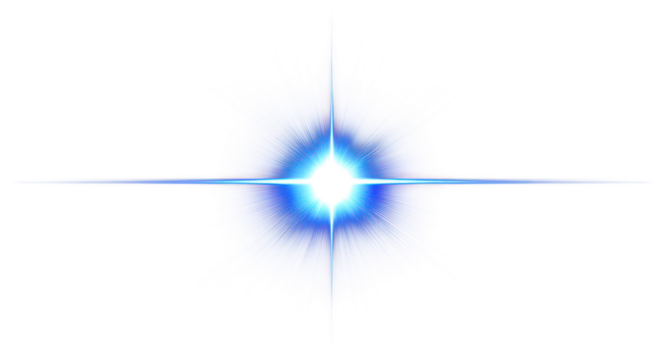 PNG An isolated blue blink light effect background lighting flare.