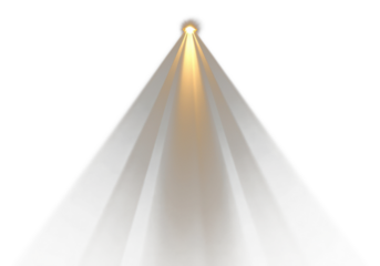 PNG An isolated gold light beam effect lighting background spotlight.