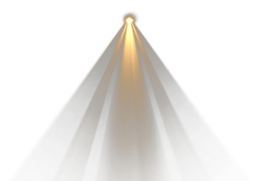 PNG An isolated gold light beam effect lighting background spotlight.
