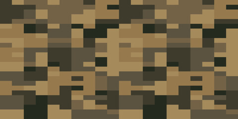 Army Camouflage Background, Classic Seamless Pattern, Military Camouflage Pants