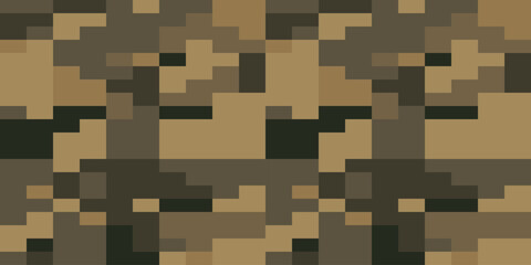 Army Camouflage Background, Classic Seamless Pattern, Military Camouflage Netting